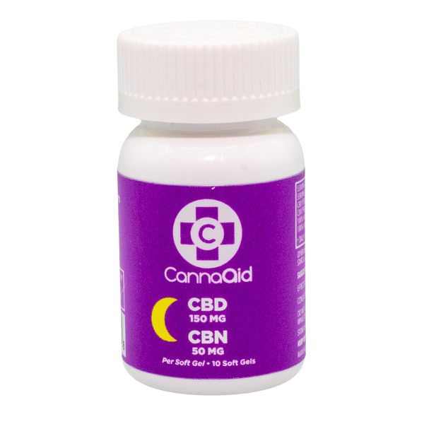 Cannaaid 150mg CBD + 50mg CBN pills 10ct