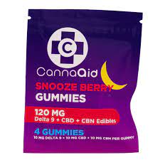 Cannaaid SnoozeBerry Gummies CBN+D9+CBD 4ct